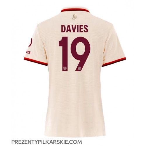 Stroje piłkarskie Bayern Munich Alphonso Davies #19 Koszulka Trzeciej dla damskie 2024-25 Krótki Rękaw